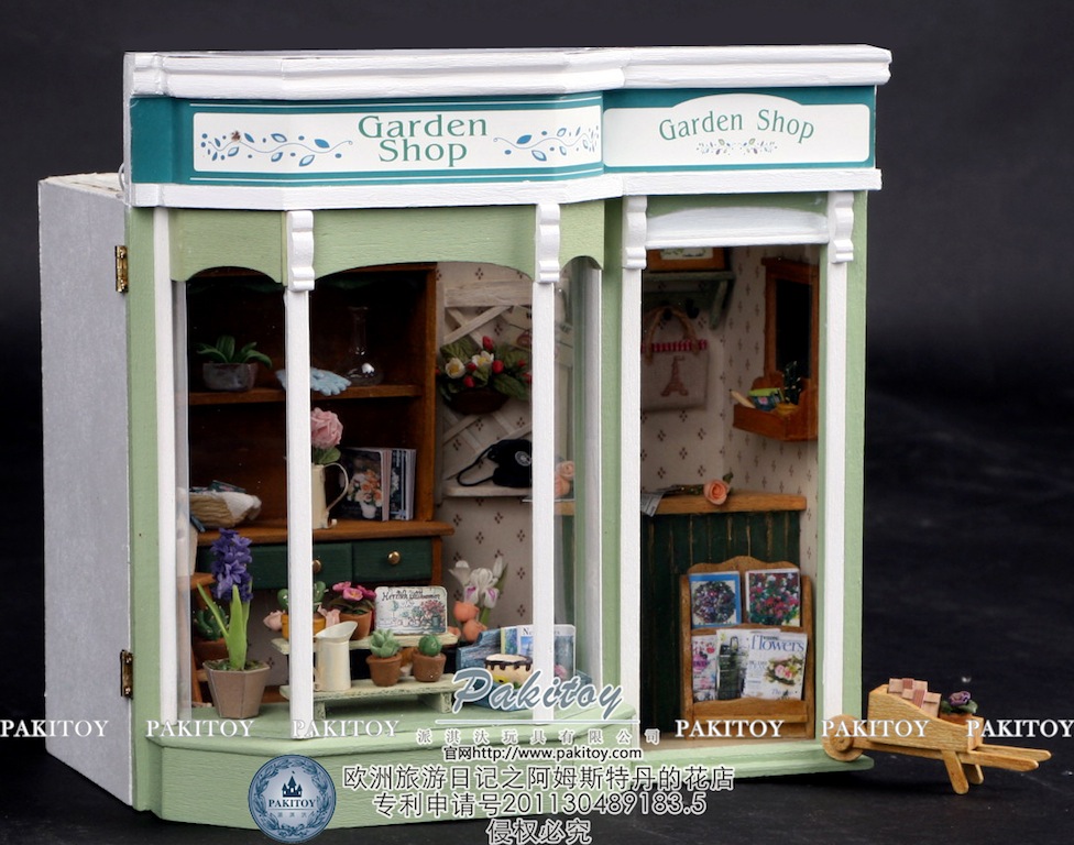 DOLLHOUSE MINIATURE OF EUROPEAN TRAVEL JOURNAL (PT01), FLOWER SHOP eBay