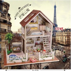 DIY KIT: Dollhouse Miniature - Paris Apartment