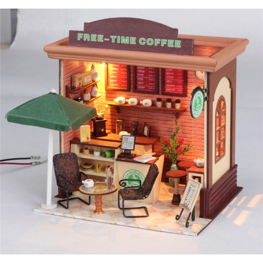 DIY KIT: Dollhouse Store- Free-time Coffer Shop