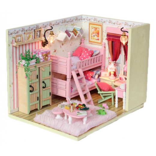 DIY KIT: Dollhouse Crystall Room - My Little Buddies (Pink)